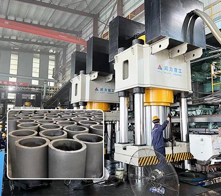 石墨坩堝液壓機(jī)(1500噸2000噸2500噸)案例